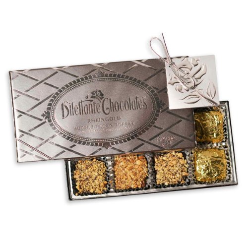 Butter Pecan Toffee – 8 Piece Gift Box – By Dilettante (2 Pack) logo