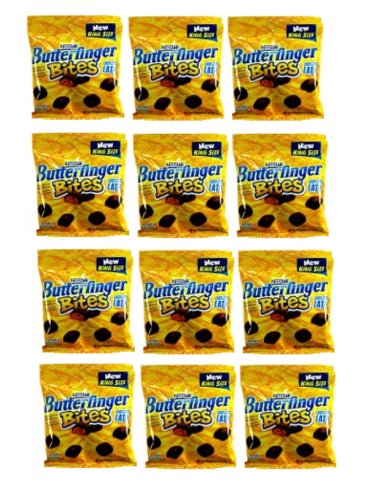 Butterfinger King Size Bites 12 Bags Of 3.2 Oz – Tj13 logo