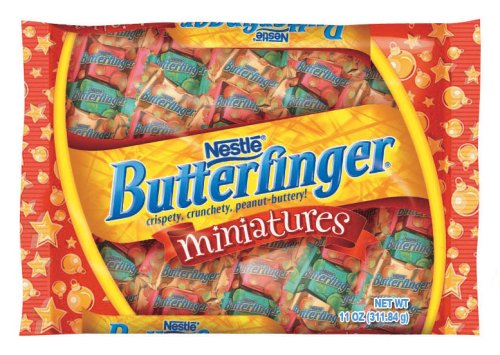 Butterfinger Miniature Bars, Christmas, 11 ounce Bags (Pack of 6) logo