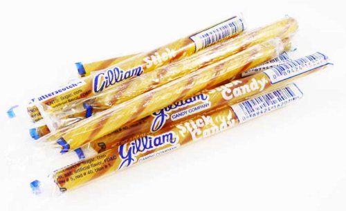 Butterscotch Gold & Brown Old Fashioned Hard Candy Sticks: 10 Count (individually Wrapped) logo