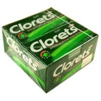 Cadbury Adams Clorets Gum With Peppermint 12 X 15 Sticks logo