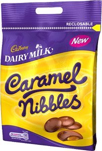 Cadbury Caramel Nibbles 175g (6.20oz) logo