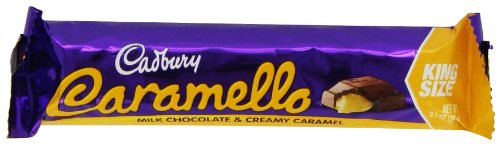 Cadbury Caramello Bar, Milk Chocolate & Creamy Caramel, 2.7 ounce Bars (Pack of 18) logo