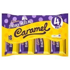 Cadbury Dairy Milk Caramel X 4 154g logo