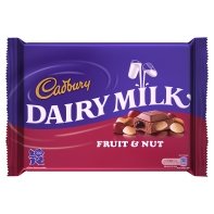 Cadbury Dairy Milk Fruit & Nut 120g From England logo