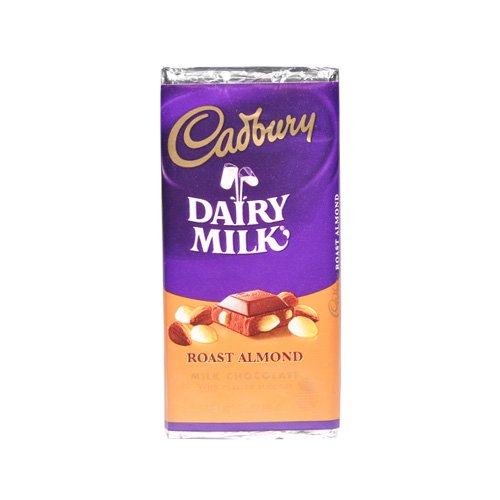 Cadbury Dairy Milk Roast Almond Milk Chocolate Bar 3.50 Oz logo