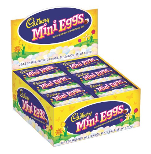 Cadbury Easter Candy Coated Mini Eggs, 1.5 ounce Packages (Pack of 36) logo