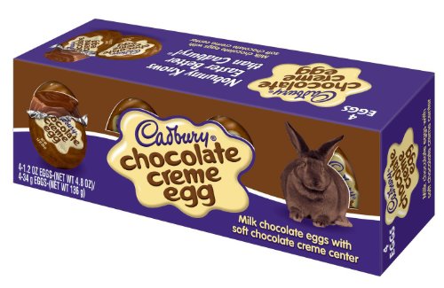 Cadbury Easter Chocolate Creme Egg, 4-count, 4.8 Oz Boxes (Pack of 6) logo