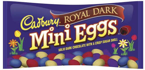 Cadbury Easter Royal Dark Chocolate Candy Coated Mini Eggs, 10 ounce Packages (Pack of 4) logo