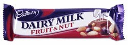 Cadbury Fruit and Nut Chocolate Bar 49g logo