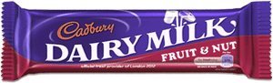 Cadbury Fruit & Nut Chocolate Bar 49g England (12 Pack) logo