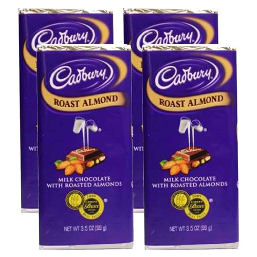 Cadbury Roast Almond Bar 4pcs 3.5oz logo