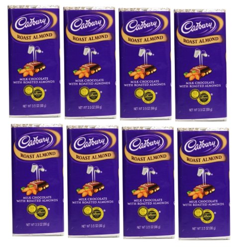 Cadbury Roast Almond Bar 8 Pieces Of 3.5 Oz – Tj11 logo