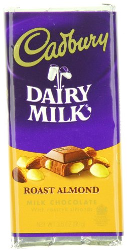 Cadbury Roast Almond Bar, Milk Chocolate With Roasted Almonds, 3.5 ounce Bars (Pack of 12) logo