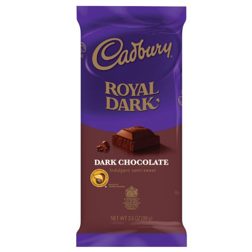 Cadbury Royal Dark Bar, Dark Semi-sweet Chocolate, 3.5 ounce Bars (Pack of 12) logo