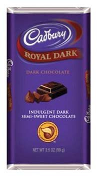 Cadbury Royal Dark Chocolate Bar 3.50 Oz logo