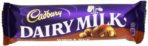 Cadbury Whole Nut, 1.73 ounce Bars (Pack of 12) logo