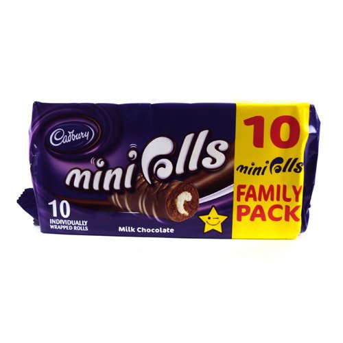 Cadburys Chocolate Mini Rolls 10 Pack 280g logo