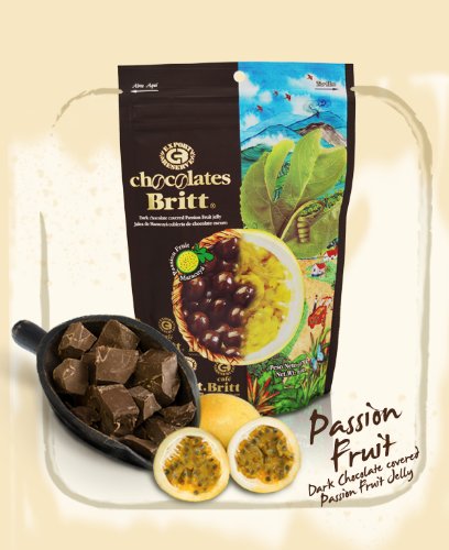 Cafe Britt Dark Chocolate Covered Passion Fruit logo