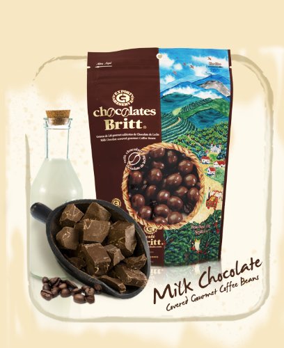 Cafe Britt Milk Chocolate Covered Coffee Beans logo