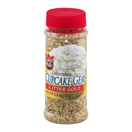 Cake Mate Cupcake Gems Glitter Gold, 2.2 Oz (Pack of 6) logo