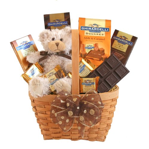 California Delicious Ghirardelli Chocolate Caramel Gift Basket, 6 Pound logo