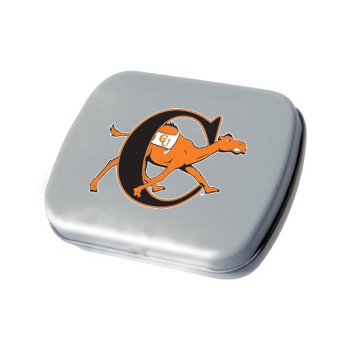 Campbell Silver Rectangular Peppermint Tin ‘c W/camel’ logo