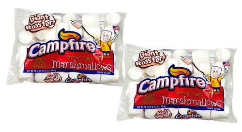 Campfire, Premium Extra Large 2 Inch Marshmallows, 28oz Bag (Pack of 2) logo