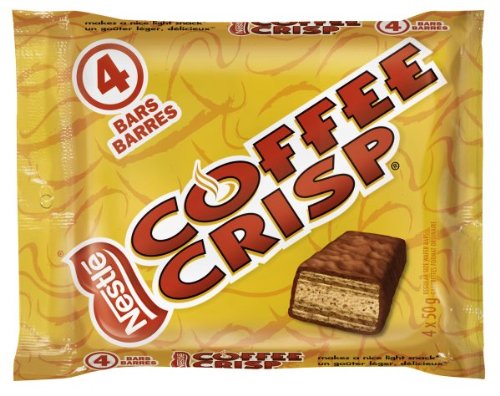 Canada Candy Coffee Crisp Chocolate Bar 4 X 50gram Bars. Imported From Canada. logo