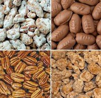 Candied Pecans In 4 Flavors: Cinnamon, Rum, Orange, & Sugared Frosted (economy Pack) – 4 Lbs. logo