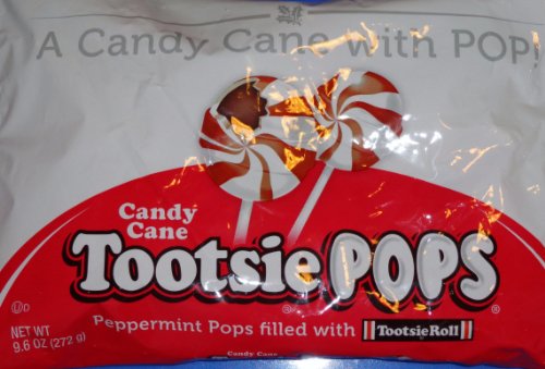 Candy Cane Tootsie Pops 9.6 Oz Bags 2 Pack logo