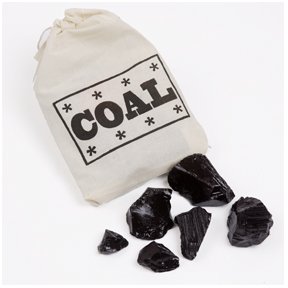 Candy Coal, Christmas Candy Gift, Stocking Stuffer, 2oz. Bag logo