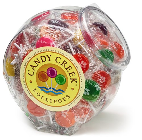 Candy Creek Fruit Lollipops, 1-1/2 Lbs. In An Old Fashion Candy Jar logo