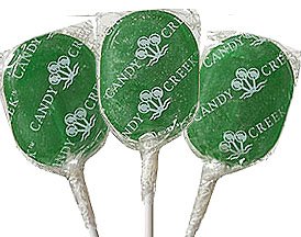 Candy Creek Persian Lime Paddle Pops, Bulk 5 Lb. Carton, Lollipops logo