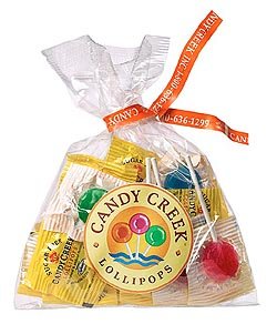 Candy Creek Sugar Free Fruit Lollipops, 20 Pop Sampler logo