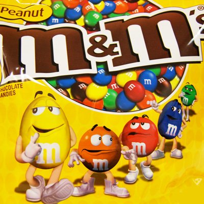 Candy M & M Peanuts 56 Ounce logo