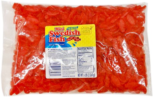 Candy Mini Red Gummy Swedish Fish, 5 Lb logo