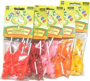 Candy Tree Organic Lollipops, 2.6 Oz. Bag Of 7 Lollipops logo