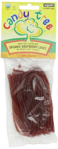 Candy Tree Organic Raspberry Laces, 2.6 ounce Packages (Pack of 12) logo