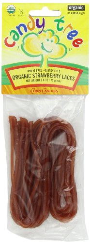 Candy Tree Organic Strawberry Laces, 2.6 ounce Packages (Pack of 12) logo