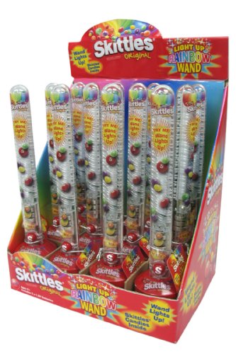 Candyrific Skittles Light Up Rainbow Wand, 0.54 ounce (Pack of 12) logo