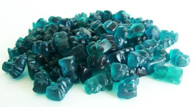 Caribbean Blue Blueberry Gummy Bears, 10lbs logo