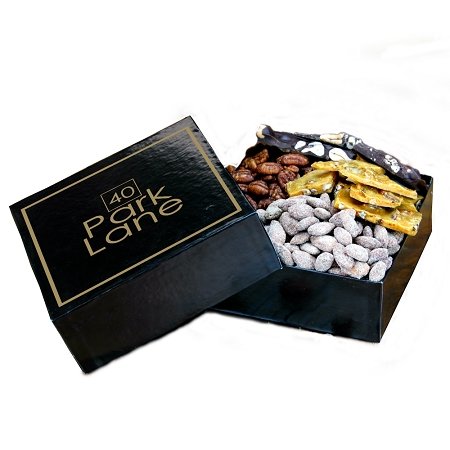 Carolyn’s Handmade Gourmet Sampler Gift Box, Nuts, Brittle and Chocolate Bark logo