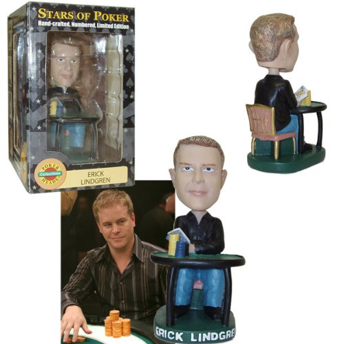 Casino Supplies and Playing Cards Erick Lindgren Bobblehead (Pack of 1) logo