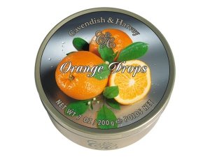 Cavendish & Harvey Fruit Tin – Orange, 7-ounce logo