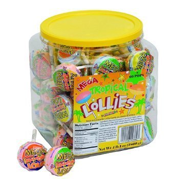 Ce De Candy Mega Tropical Lollies (60 Pops Per Tub) logo
