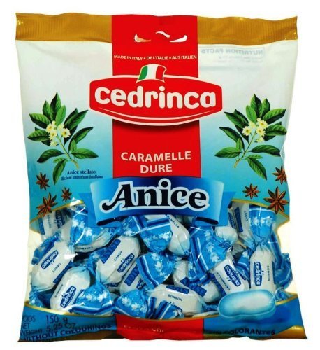 Cedrinca Anice Hard Candies 5.25 Ounce Bags (Pack of 12) logo