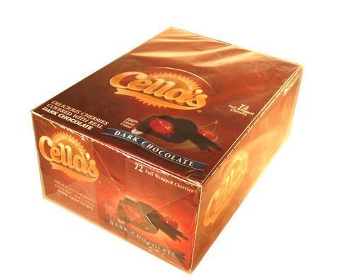 Cellas Dark Chocolate Covered Cherry 72 Count Box logo