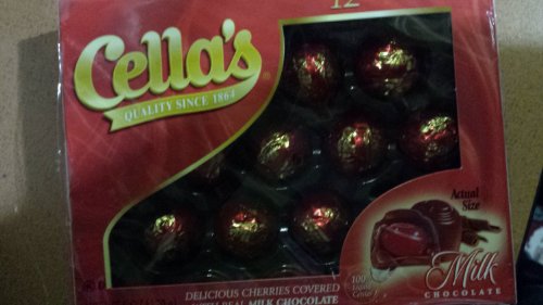 Cella’s Milk Chocolate 12 Count(Pack of 2 Boxes) 24 Total logo