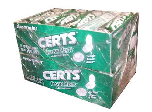 Certs Classic Mints Spearmint 24 Rolls logo